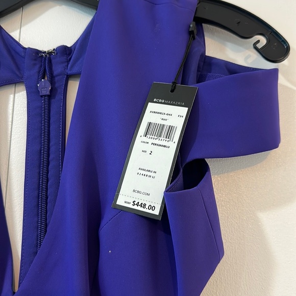 NWT BCBGMaxAzria Ava Cut Out Gown - Picture 10 of 14